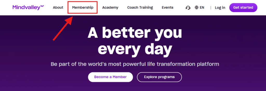 Mindvalley Home Page