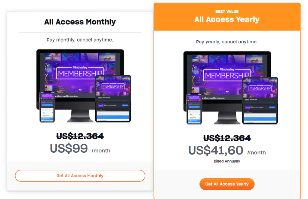 Mindvalley all access membership